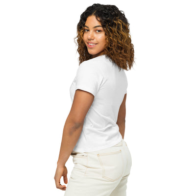 Greek Freak Women's High Waisted Embroidered Tee